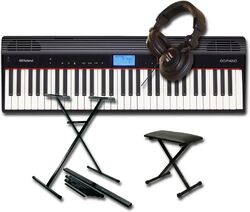 Pianos set Roland GO:Piano 61P + STAND X + BANQUETTE X + CASQUE Pro 580