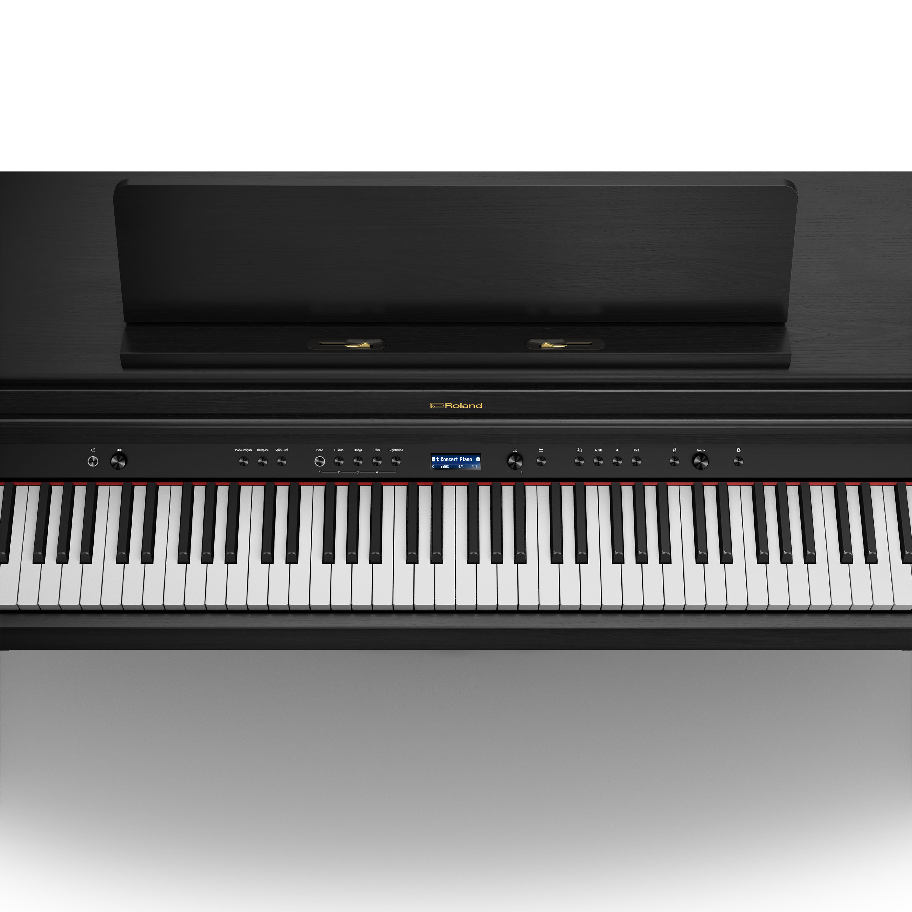 Roland Hp704 Ch - Noir Mat - Piano digital con mueble - Variation 2