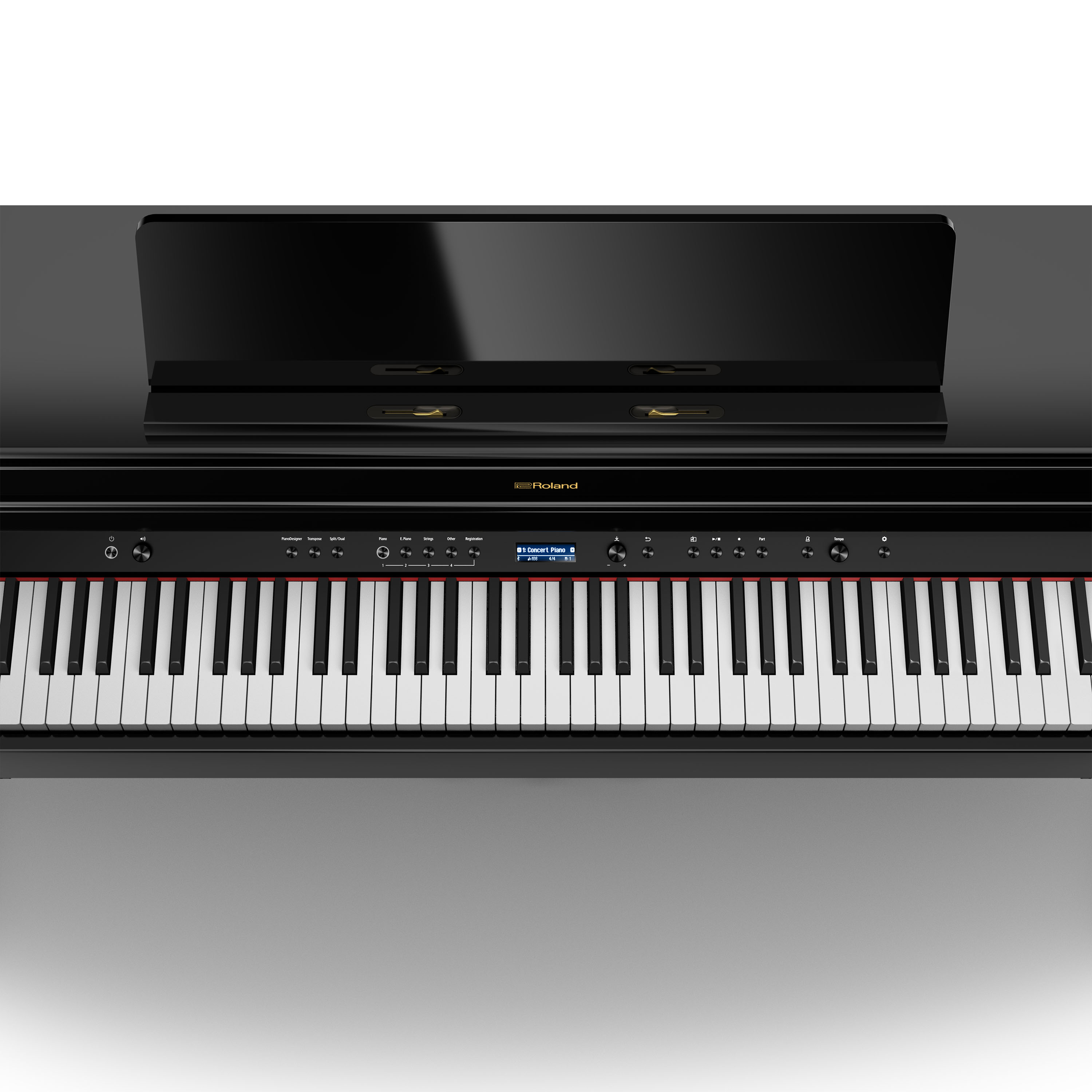 Roland Hp704 Pe - Noir Laqu? - Piano digital con mueble - Variation 2