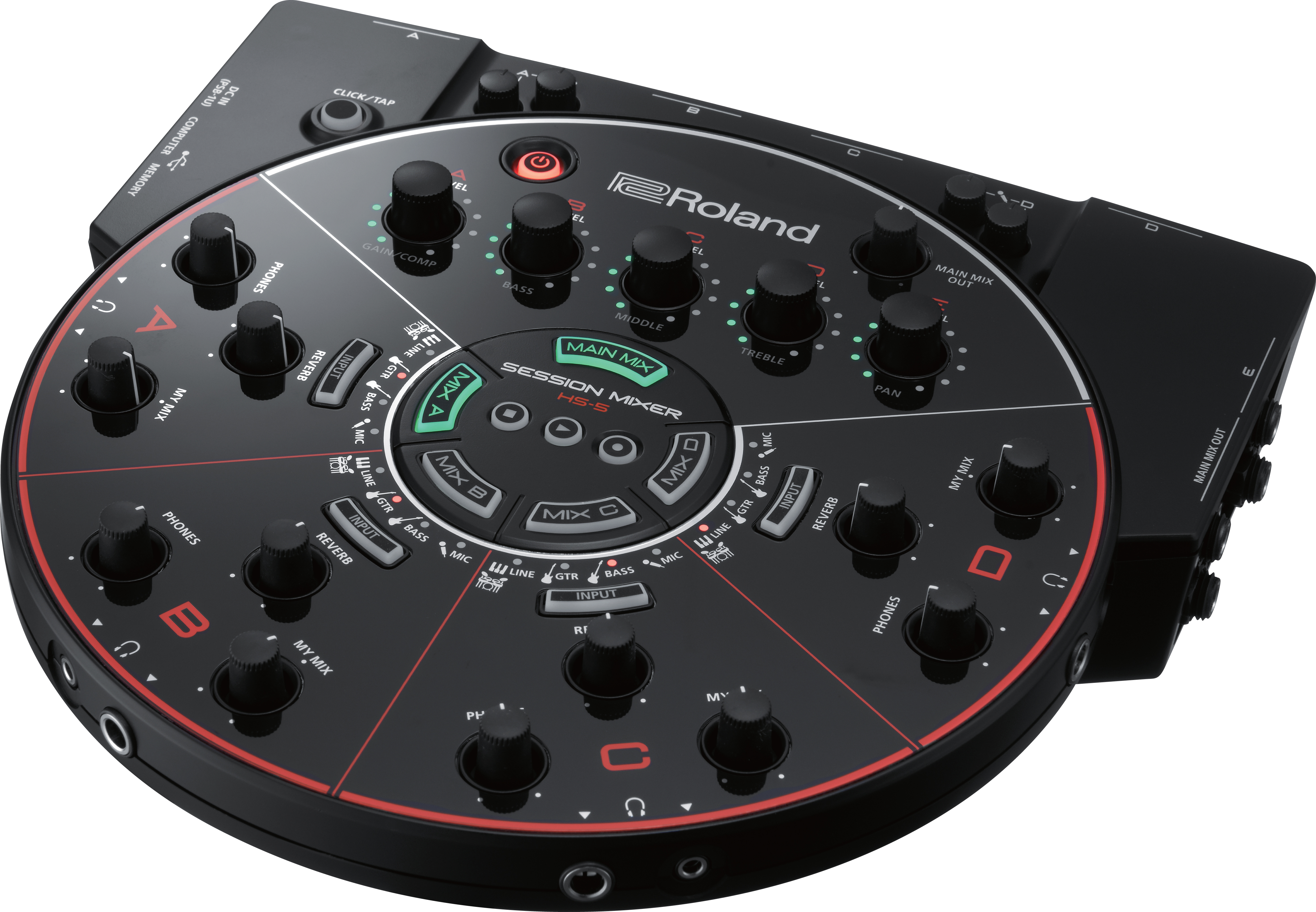 Roland Hs 5 Session Mixer - Controlador de estudio / monitor - Variation 1
