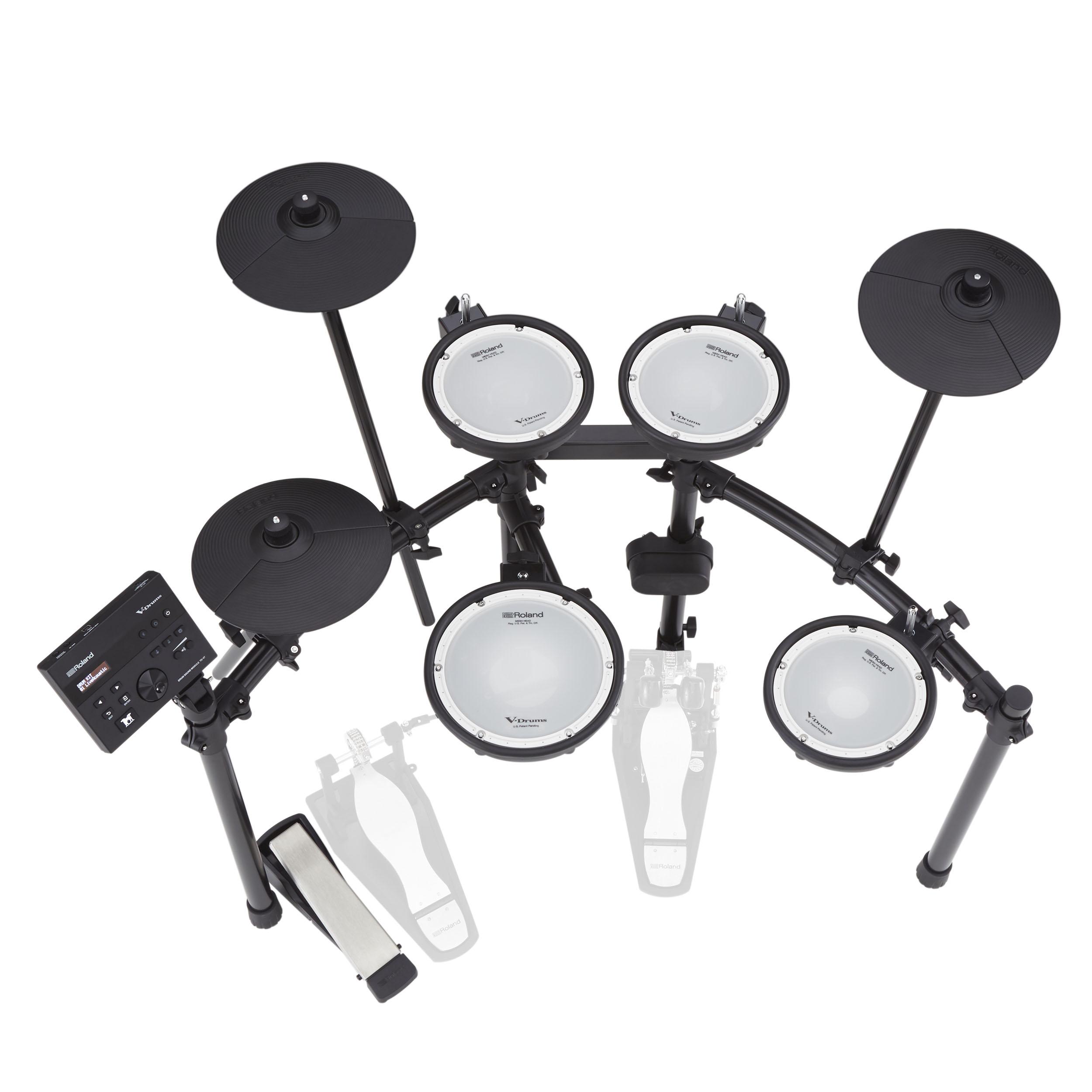 Roland Td-07dmk V-drums Kit Bundle Complet - X-hp1 + Dt90 + Vic5a  + Hp30 - Drum Promo Set - Variation 3