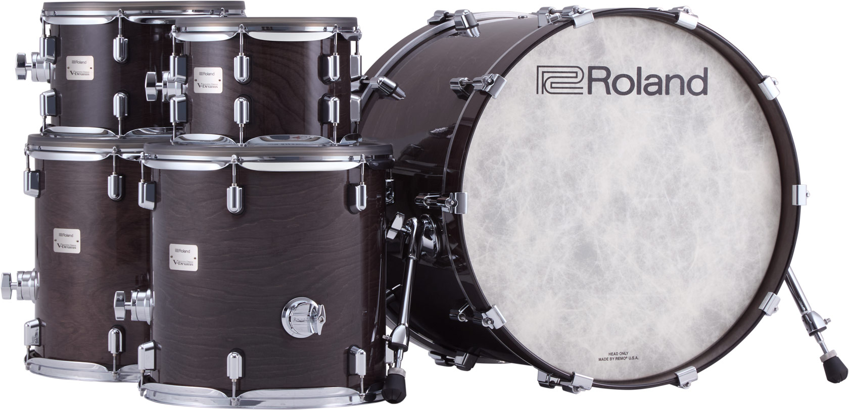 Roland Vad716 V-drums Kit - Gloss Ebony - Batería electrónica completa - Variation 1