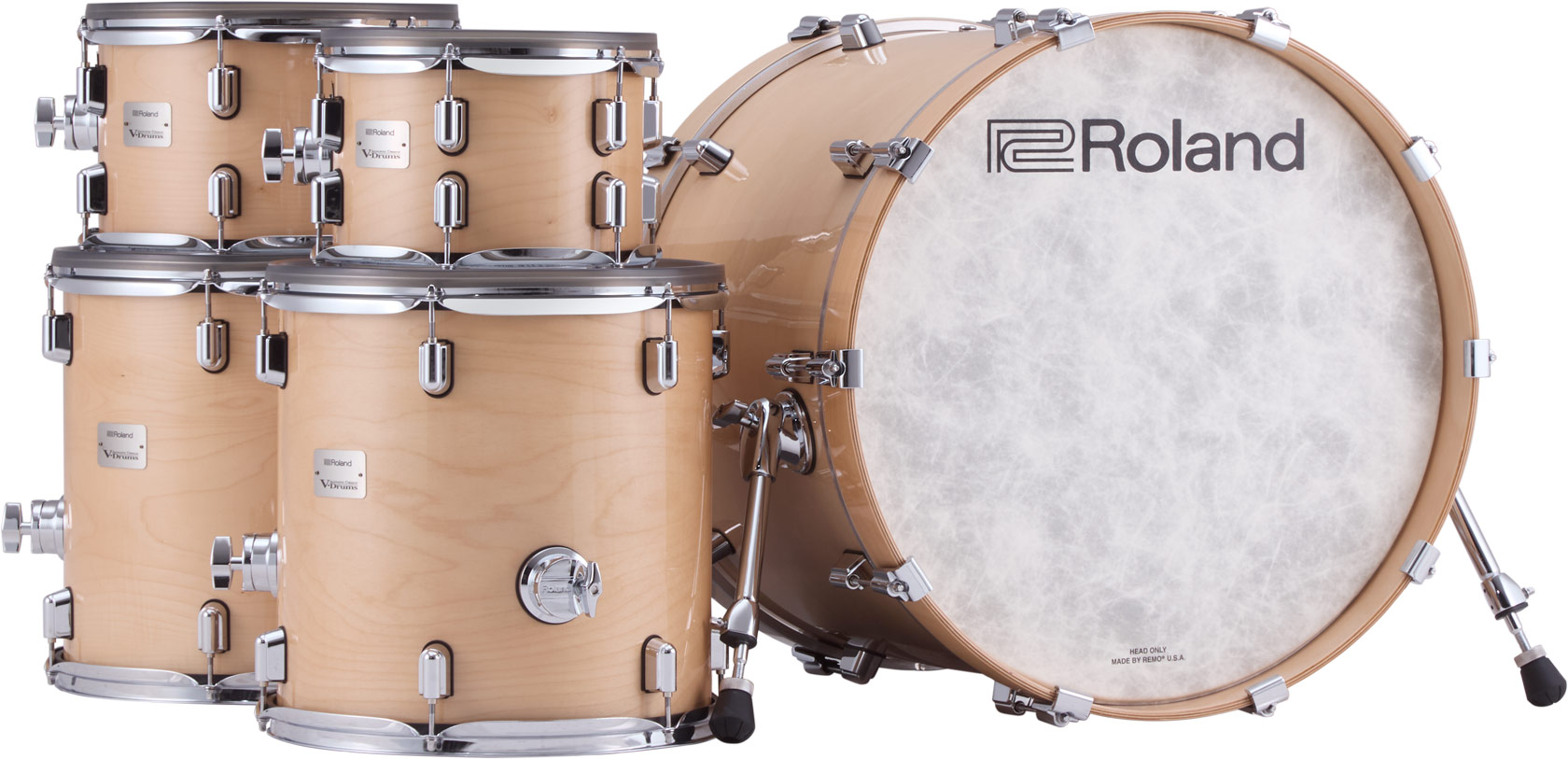Roland Vad716 V-drums Kit - Gloss Natural - Batería electrónica completa - Variation 1