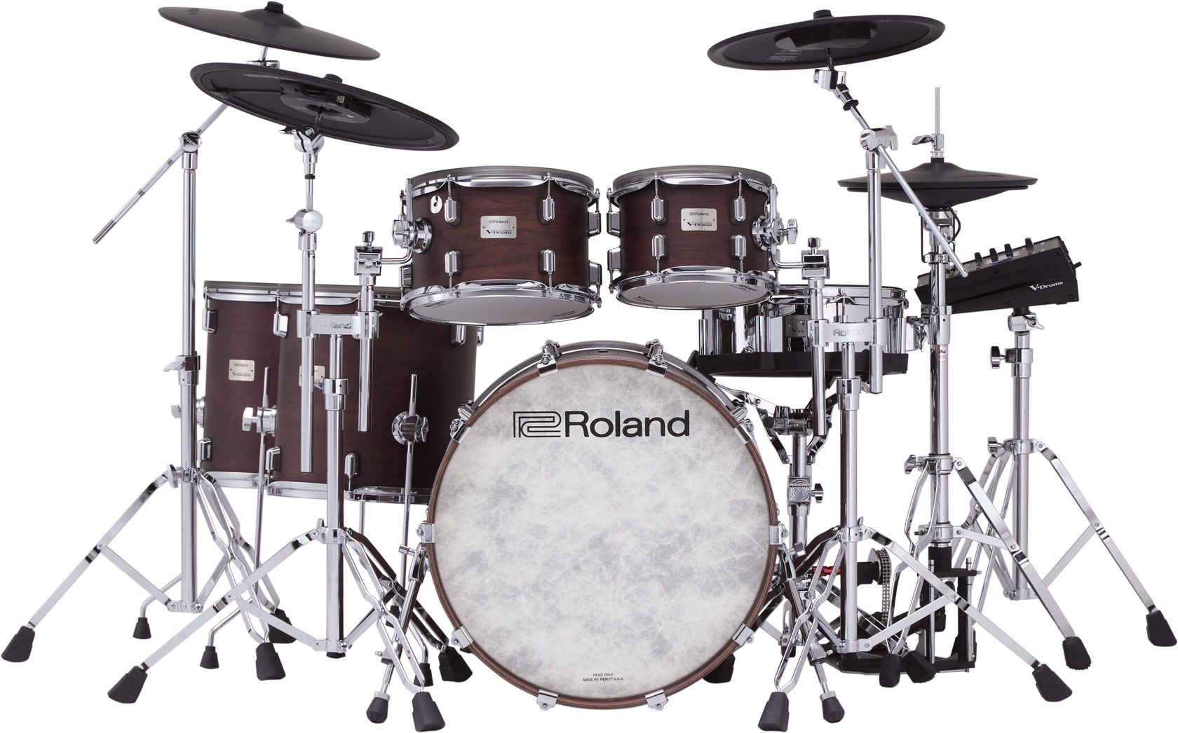 Roland Vad716 V-drums Kit - Satin Walnut - Batería electrónica completa - Variation 1