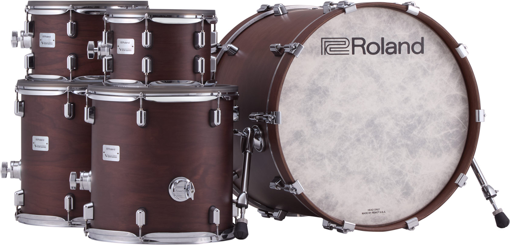 Roland Vad716 V-drums Kit - Satin Walnut - Batería electrónica completa - Variation 5