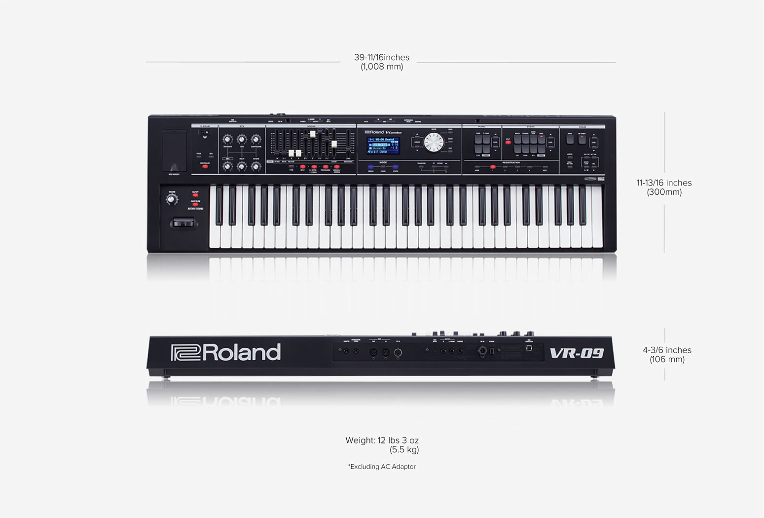 Roland Vr-09-b - Noir - Teclado de escenario - Variation 1