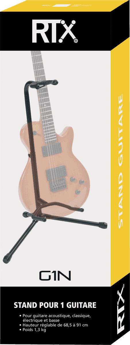 Rtx G1n Stand Guitare Universel TÊte Fixe - Noir - Soportes - Main picture