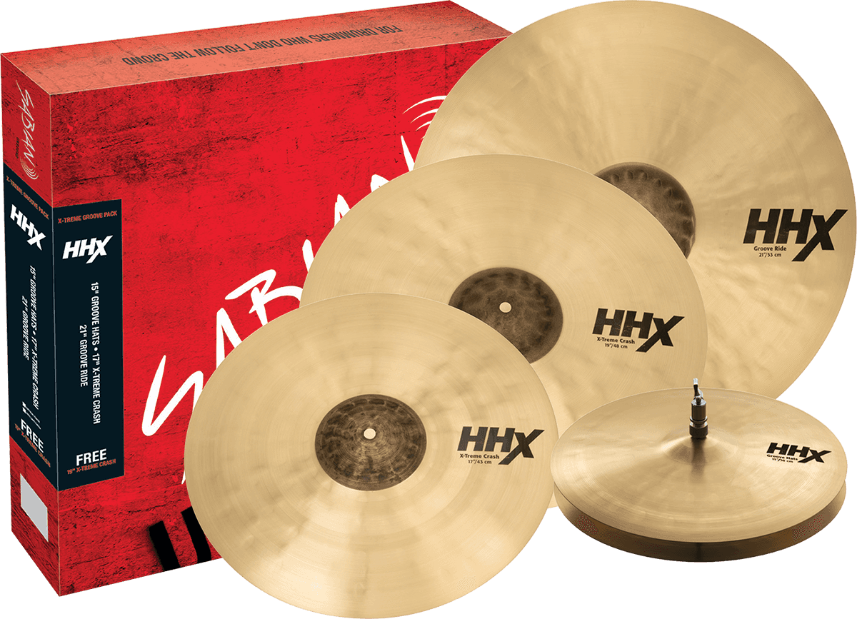 Sabian Pack 3 Cymbales + 1 Offerte - X-treme Groove - Pack platillos - Main picture