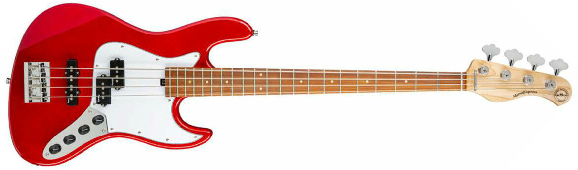 Sadowsky Hybrid P/j Bass 21 Fret 4c Metroexpress Mor - Candy Apple Red Metallic - Bajo eléctrico de cuerpo sólido - Main picture