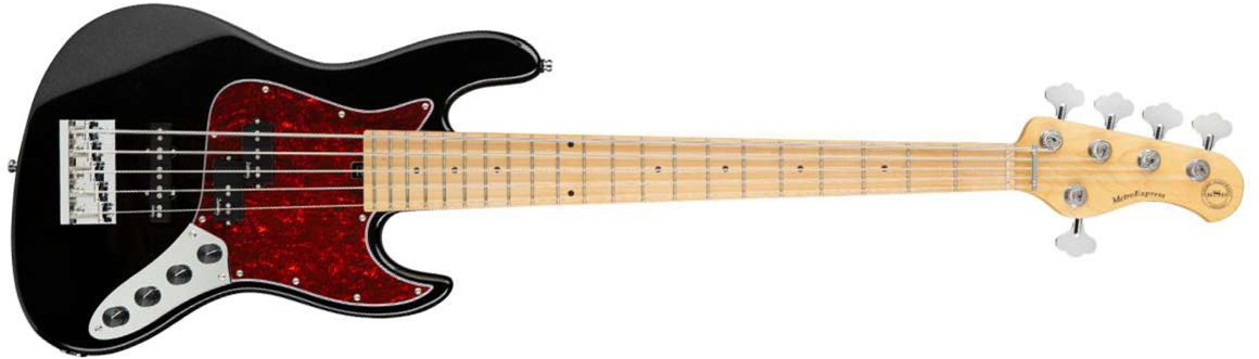 Sadowsky Hybrid P/j Bass 21 Fret 5c Metroexpress Mn - Solid Black - Bajo eléctrico de cuerpo sólido - Main picture