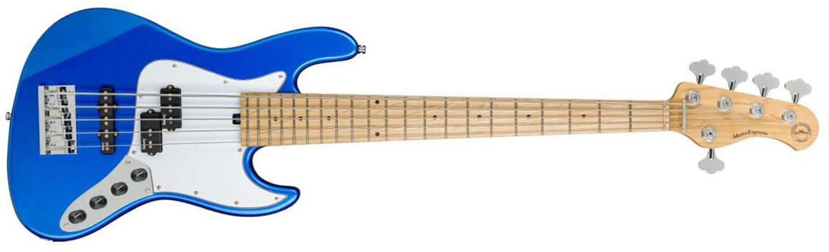 Sadowsky Hybrid P/j Bass 21 Fret 5c Metroexpress Mn - Ocean Blue Metallic - Bajo eléctrico de cuerpo sólido - Main picture