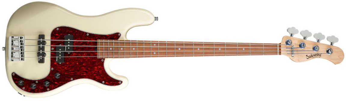 Sadowsky Hybrid P/j Bass 21 Fret Alder 4c Metroline All Active Mor - Olympic White - Bajo eléctrico de cuerpo sólido - Main picture