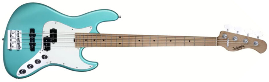 Sadowsky Hybrid Pj Bass 21 Fret 4c Metroexpress V2 Mn - Sage Green Metallic - Bajo eléctrico de cuerpo sólido - Main picture