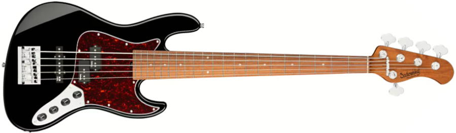 Sadowsky Hybrid Pj Bass 21-fret 5c Metroexpress Mor - Black Pearl - Bajo eléctrico de cuerpo sólido - Main picture