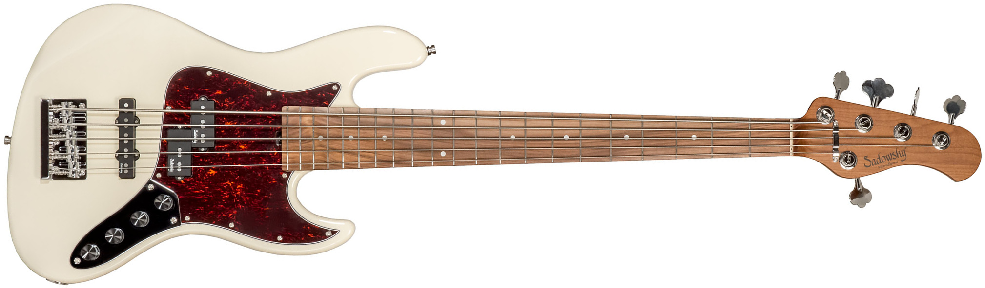 Sadowsky Hybrid Pj Bass 21 Fret 5c Metroexpress V2 Pf - Olympic White - Bajo eléctrico de cuerpo sólido - Main picture