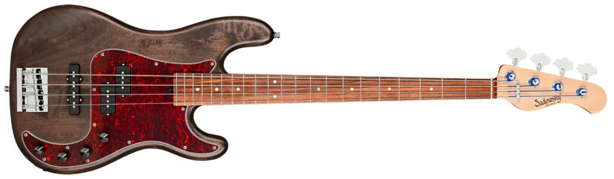 Sadowsky Hybrid Pj Bass 21 Fret Alder 4c Metroline All Active Mor - Nirvana Black Transparent Satin - Bajo eléctrico de cuerpo sólido - Main picture