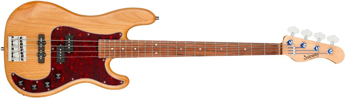 Sadowsky Hybrid Pj Bass 21 Fret Alder 4c Metroline All Active Mor - Natural Transparent Satin - Bajo eléctrico de cuerpo sólido - Main picture