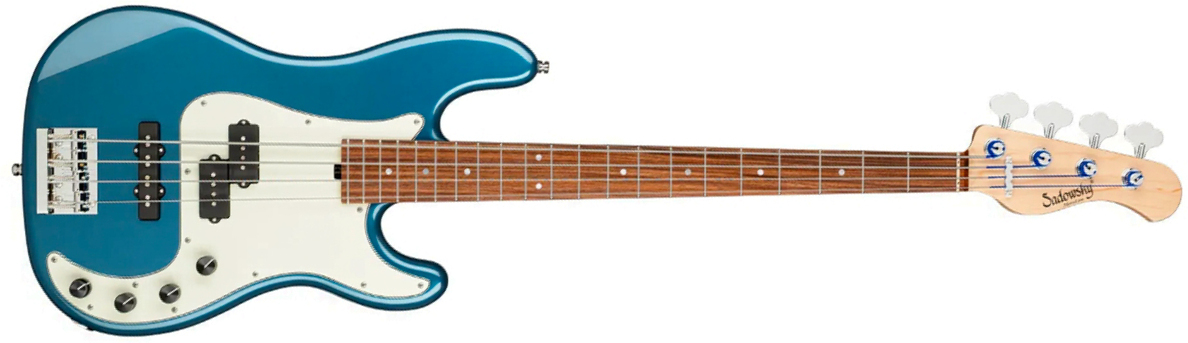 Sadowsky Hybrid Pj Bass 21 Fret Alder 4c Metroline All Active Mor - Dark Lake Placid Blue Metallic - Bajo eléctrico de cuerpo sólido - Main picture