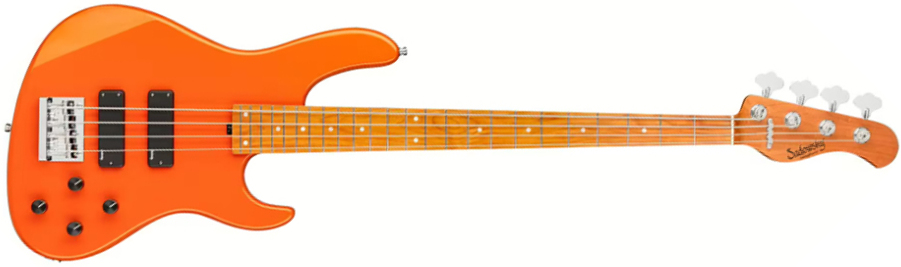 Sadowsky Modern Bass 24-fret 4c Metroexpress Active Mn - Solid Candy Apple Orange Metallic - Bajo eléctrico de cuerpo sólido - Main picture