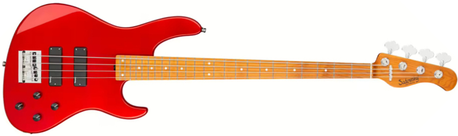 Sadowsky Modern Bass 24-fret 4c Metroexpress Active Mn - Candy Apple Red Metallic - Bajo eléctrico de cuerpo sólido - Main picture