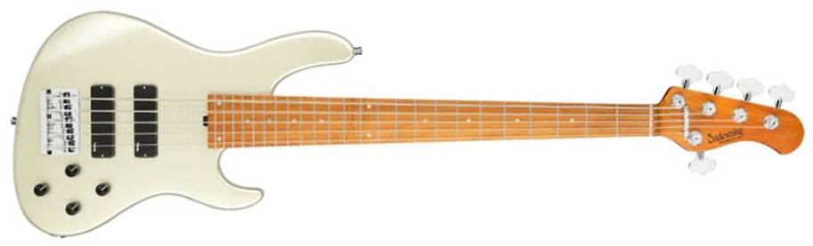 Sadowsky Modern Bass 24-fret 5c Metroexpress Active Mn - Solid Champagne Metallic - Bajo eléctrico de cuerpo sólido - Main picture