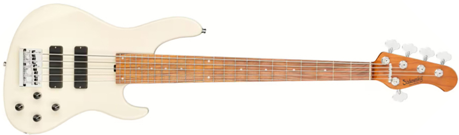 Sadowsky Modern Bass 24-fret 5c Metroexpress Active Mor - Solid Olympic White - Bajo eléctrico de cuerpo sólido - Main picture