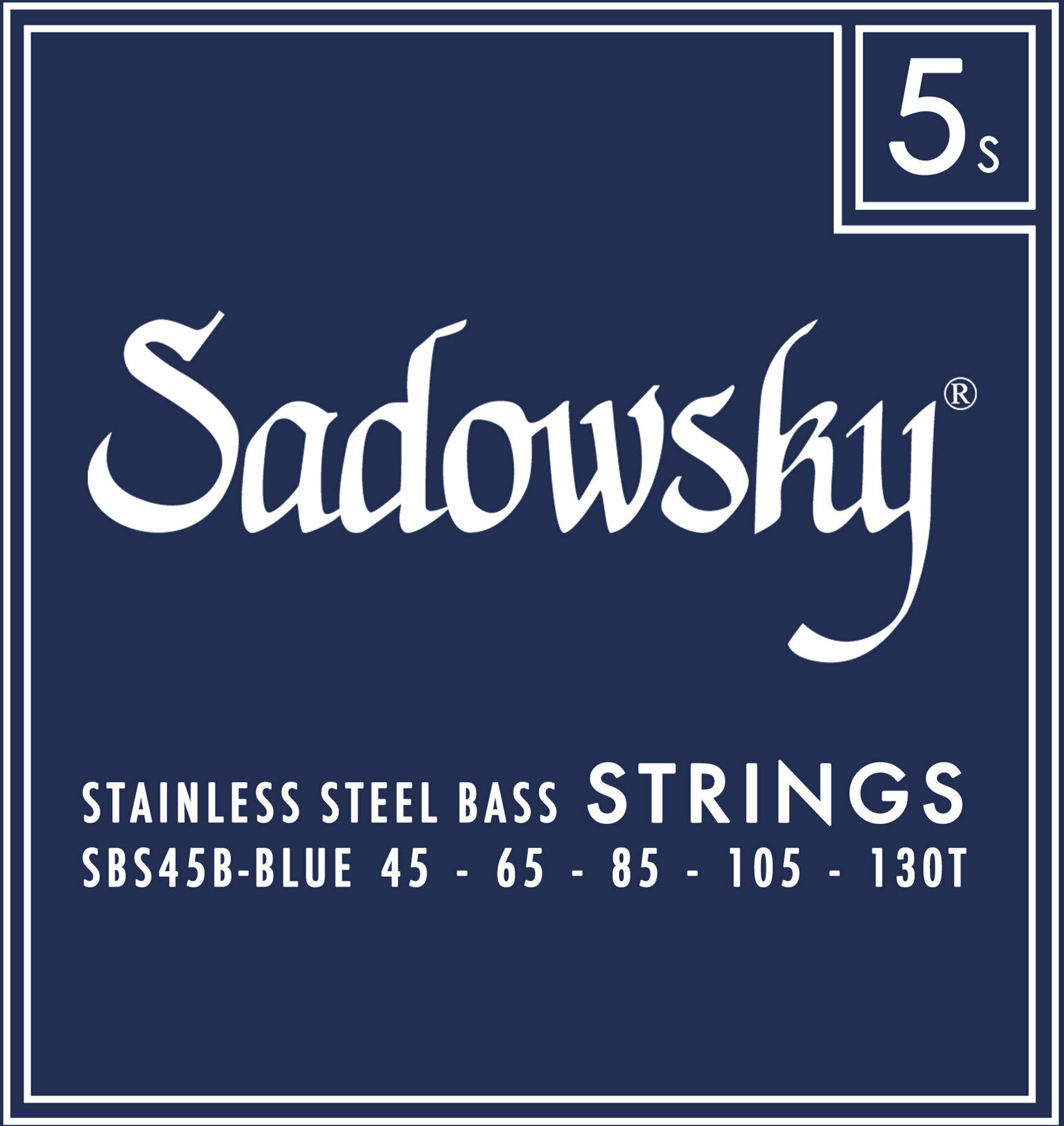 Sadowsky Sbs 45b Blue Label Stainless Steel Taperwound Electric Bass 5c 45-130t - Cuerdas para bajo eléctrico - Main picture