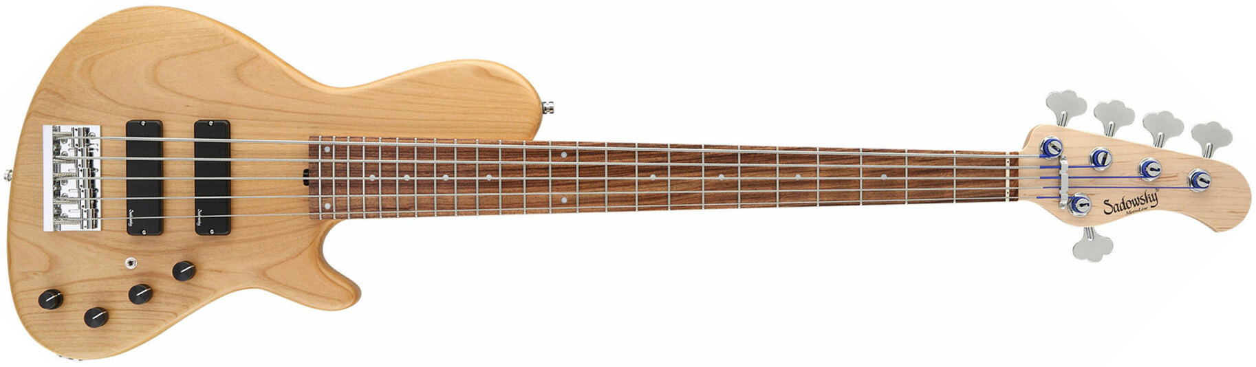 Sadowsky Single Cut Bass 24f Alder 5c Metroline All Active Pf - Natural Satin - Bajo eléctrico de cuerpo sólido - Main picture