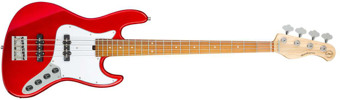 Sadowsky Vintage J/j Bass 21 Fret 4c Metroexpress Mor - Candy Apple Red - Bajo eléctrico de cuerpo sólido - Main picture