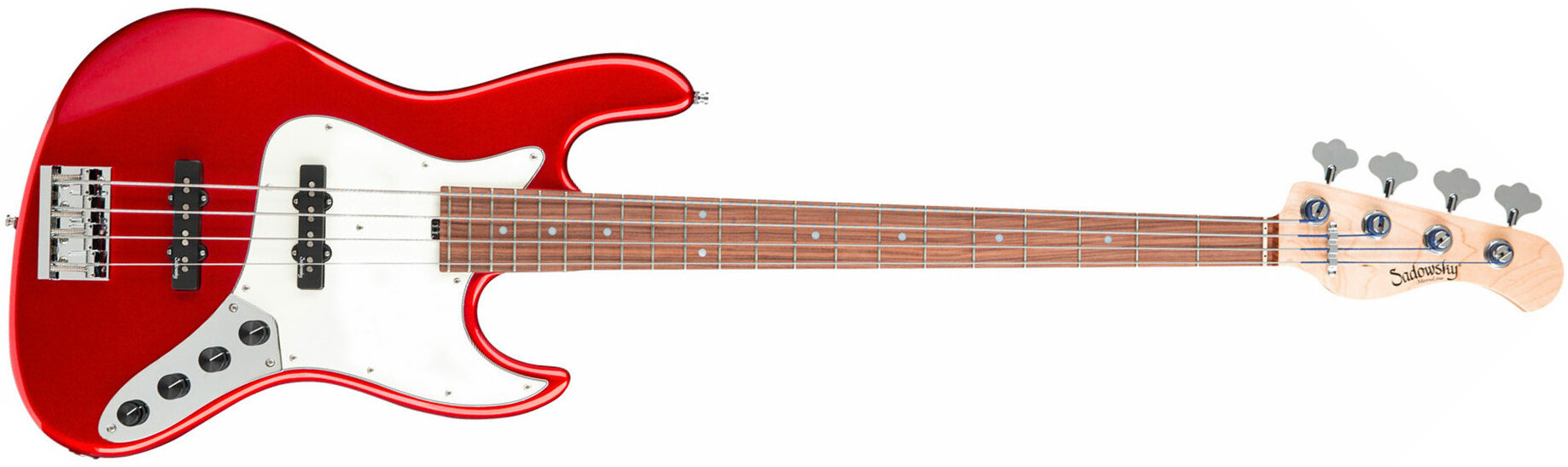 Sadowsky Vintage J/j Bass 21 Fret Alder 4c Metroline All Active Mor - Solid Candy Apple Red Metallic - Bajo eléctrico de cuerpo sólido - Main picture