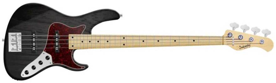 Sadowsky Vintage J/j Bass 24 Fret Ash 4c Metroline All Active Mn - Nirvana Black Trans. Satin - Bajo eléctrico de cuerpo sólido - Main picture