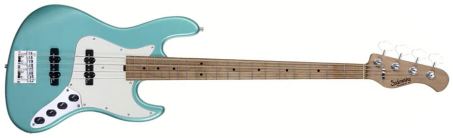 Sadowsky Vintage Jj Bass 21 Fret 4c Metroexpress V2 Mn - Sage Green Metallic - Bajo eléctrico de cuerpo sólido - Main picture