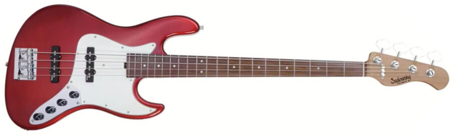 Sadowsky Vintage Jj Bass 21 Fret 4c Metroexpress V2 Pf - Candy Apple Red Metallic - Bajo eléctrico de cuerpo sólido - Main picture