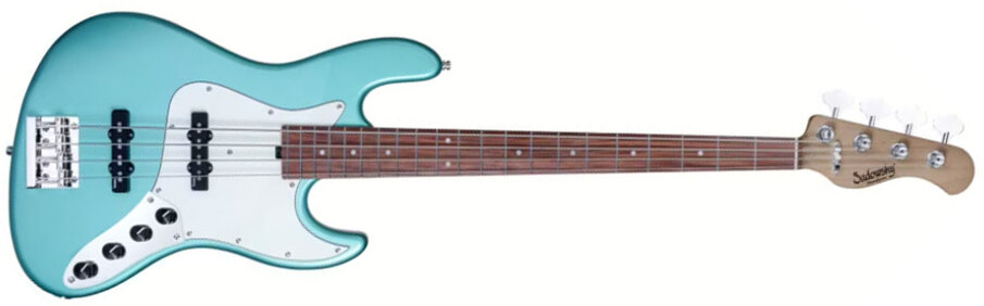 Sadowsky Vintage Jj Bass 21 Fret 4c Metroexpress V2 Pf - Sage Green Metallic - Bajo eléctrico de cuerpo sólido - Main picture