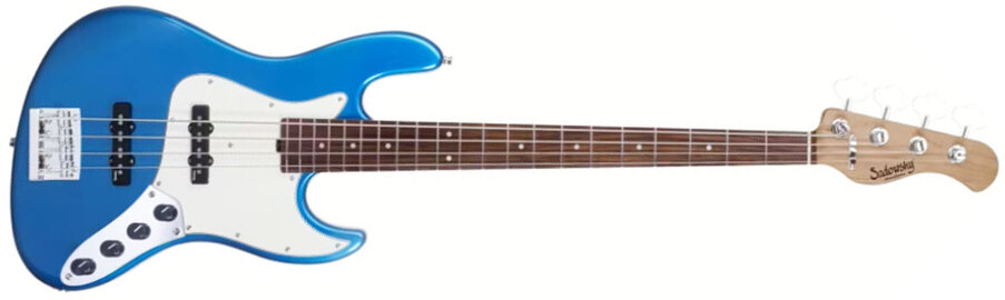 Sadowsky Vintage Jj Bass 21 Fret 4c Metroexpress V2 Pf - Ocean Blue Metallic - Bajo eléctrico de cuerpo sólido - Main picture