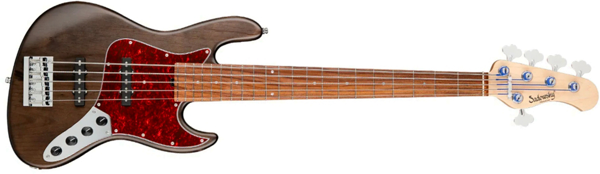Sadowsky Vintage Jj Bass 21 Fret Alder 5c Metroline All Active Mor - Nirvana Black Transparent Satin - Bajo eléctrico de cuerpo sólido - Main picture