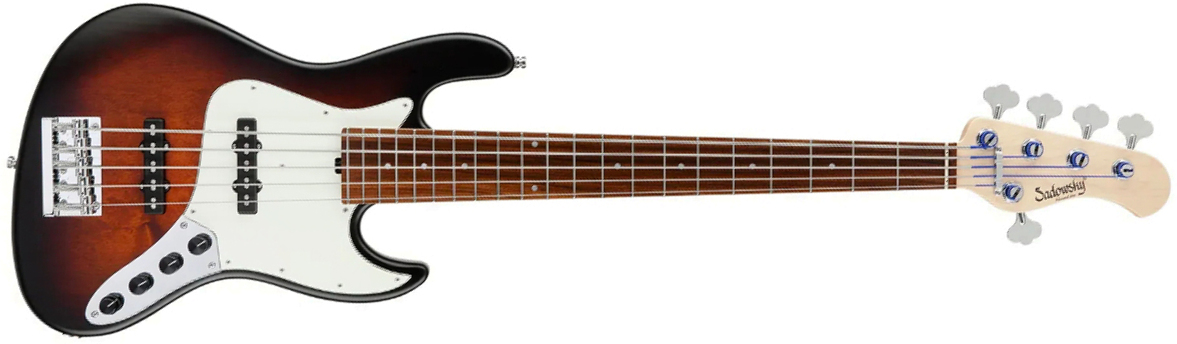 Sadowsky Vintage Jj Bass 21 Fret Alder 5c Metroline All Active Mor - Almond Sunburst Transparent Satin - Bajo eléctrico de cuerpo sólido - Main pictur