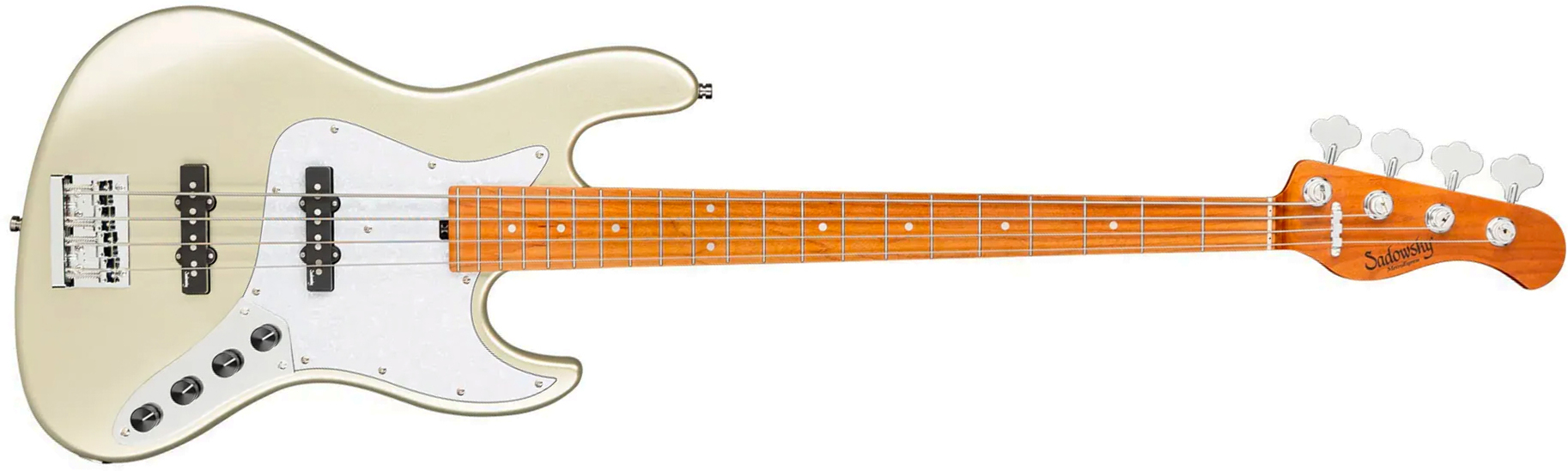 Sadowsky Vintage Jj Bass 21f 4c Metroexpress Mn - Champagne Metallic - Bajo eléctrico de cuerpo sólido - Main picture