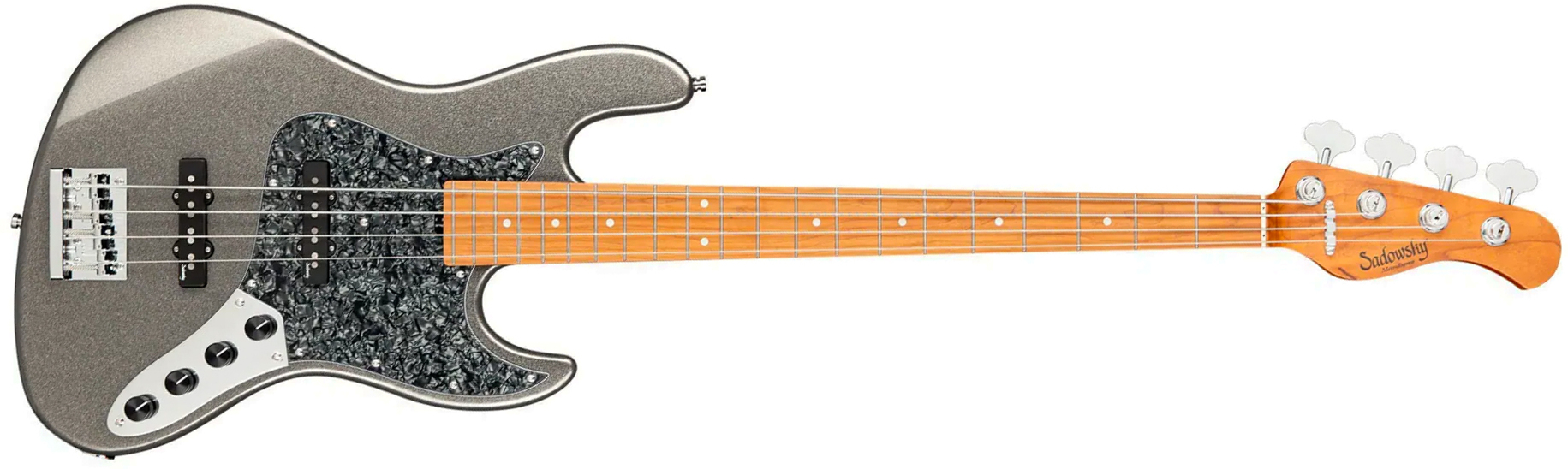 Sadowsky Vintage Jj Bass 21f 4c Metroexpress Mn - Silver Metallic - Bajo eléctrico de cuerpo sólido - Main picture