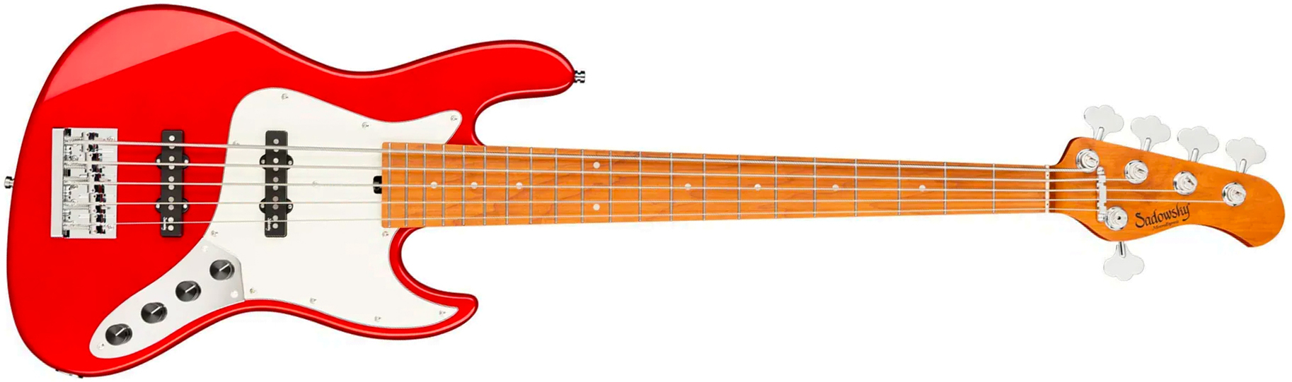 Sadowsky Vintage Jj Bass 21f 5c Metroexpress Mn - Candy Apple Red Metallic - Bajo eléctrico de cuerpo sólido - Main picture