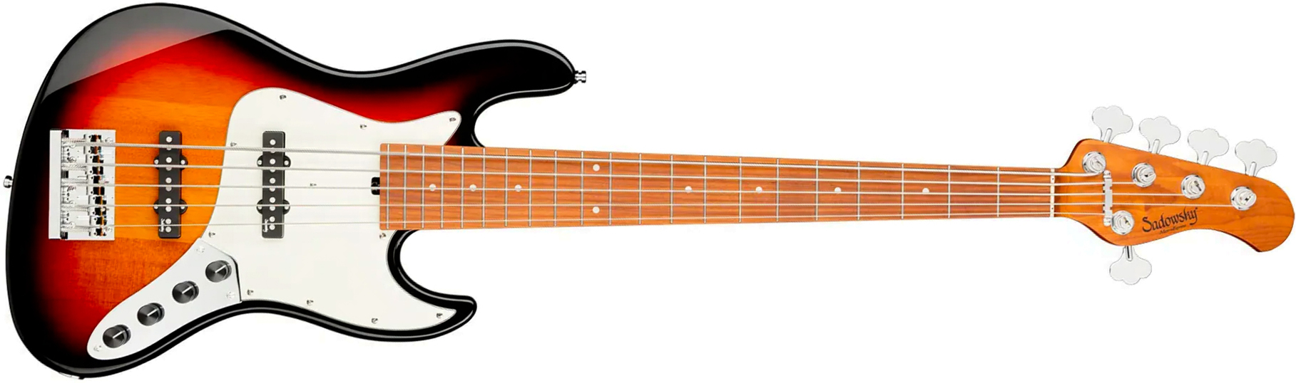 Sadowsky Vintage Jj Bass 21f 5c Metroexpress Mn - Tobacco Sunburst Transparent - Bajo eléctrico de cuerpo sólido - Main picture