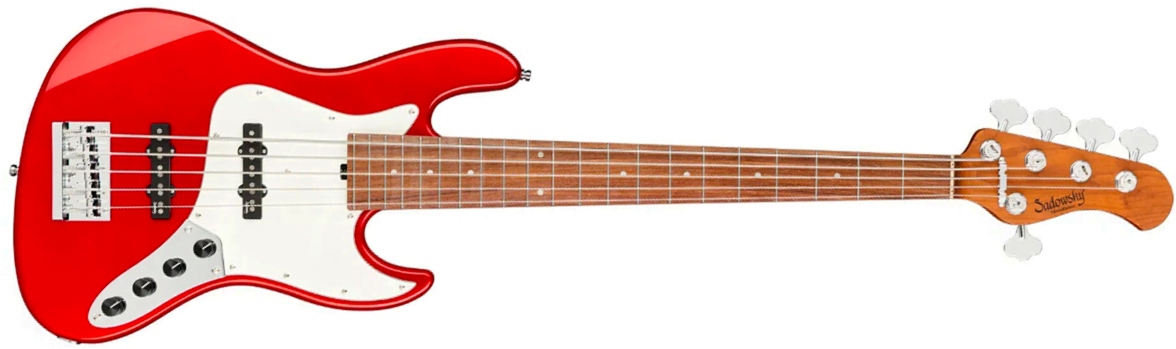 Sadowsky Vintage Jj Bass 21f 5c Metroexpress Mor - Candy Apple Red Metallic - Bajo eléctrico de cuerpo sólido - Main picture