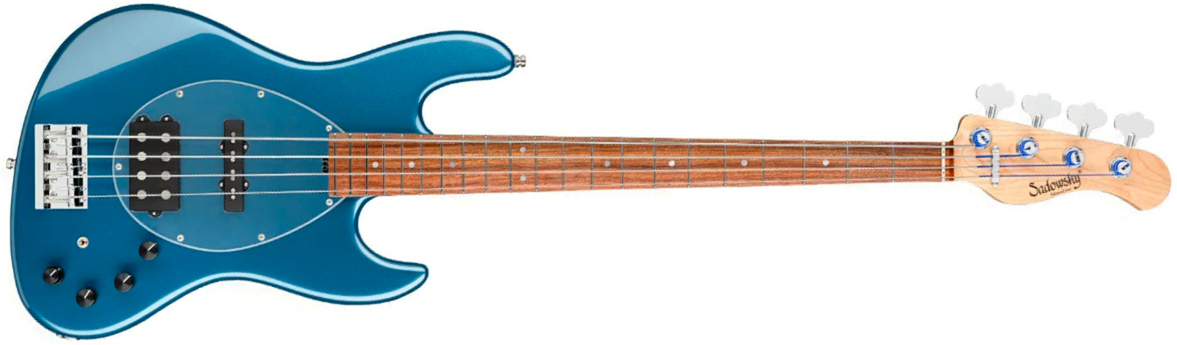 Sadowsky Vintage Mj Bass 21f Alder 4c Metroline All Active Mor - Dark Lake Placid Blue Metallic - Bajo eléctrico de cuerpo sólido - Main picture