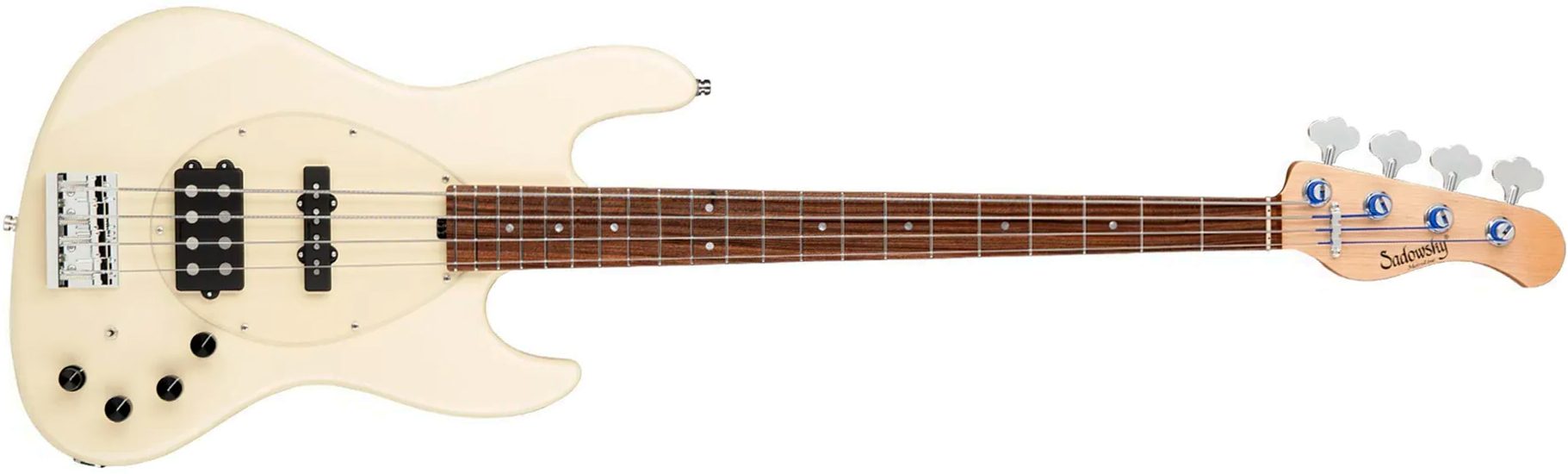 Sadowsky Vintage Mj Bass 21f Alder 4c Metroline All Active Mor - Olympic White - Bajo eléctrico de cuerpo sólido - Main picture