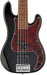 Bajo eléctrico de cuerpo sólido Sadowsky Metroline 21-Fret Hybrid P/J Bass Alder (5-String, Germany, MOR) - Solid Black High Polish