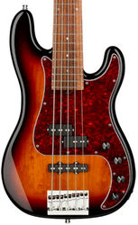 Bajo eléctrico de cuerpo sólido Sadowsky Metroline 21-Fret Hybrid P/J Bass Alder (5-String, Germany, MOR) - '59 Burst Transparent 