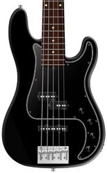 Bajo eléctrico de cuerpo sólido Sadowsky Metroline 21-Fret Hybrid P/J Bass Alder (5-String, Germany, MOR) - Solid Black Satin