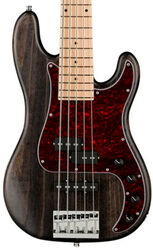 Bajo eléctrico de cuerpo sólido Sadowsky MetroLine 21-Fret Hybrid P/J Bass Ash (5-String, Germany, MN) - Nirvana Black Transparent Satin
