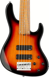 Bajo eléctrico de cuerpo sólido Sadowsky Metroexpress 24-Fret Modern Bass 5-String (MOR) - Tobacco Sunburst Transparent
