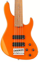 Bajo eléctrico de cuerpo sólido Sadowsky Metroexpress 24-Fret Modern Bass 5-String (MOR) - Solid Candy Apple Orange Metallic
